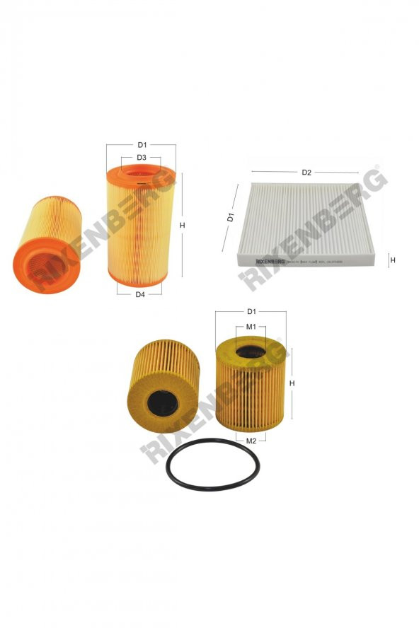 Peugeot Boxer III 2.2 Hdi 100-120 Hp 06 > Rixenberg Filtre Bakım Seti ürün görseli