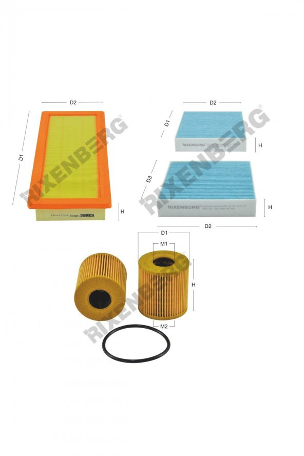 Peugeot 207 1.6 16V Turbo Rc 175 Hp 07 > Rixenberg Filtre Bakım Seti ürün görseli