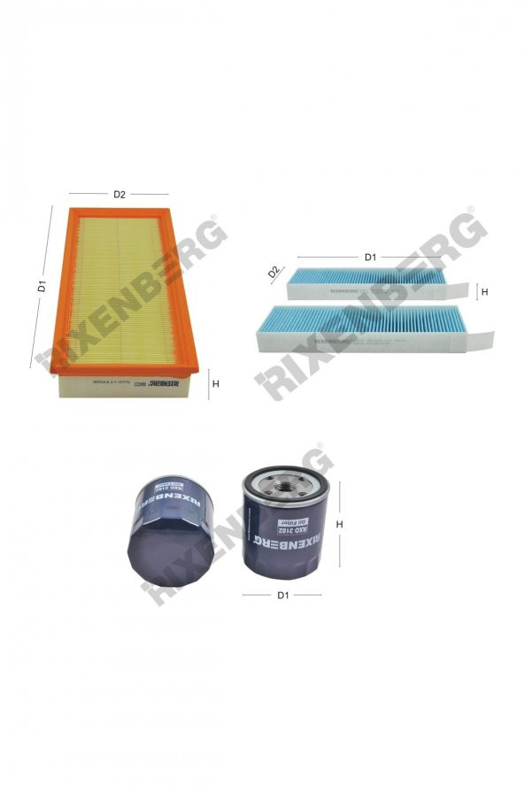 Peugeot 5008 II 1.2 PureTech 130 Hp 17 > Rixenberg Filtre Bakım Seti ürün görseli