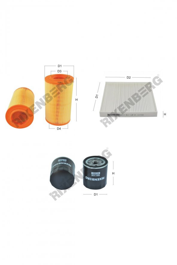 Peugeot Boxer III 2.0 BlueHdi 110-130-163 Hp 15 > Rixenberg Filtre Bakım Seti ürün görseli