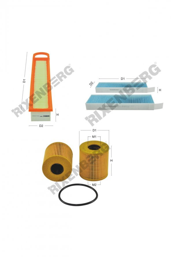 Peugeot 3008 1.6 Vti 120 Hp 09 > Rixenberg Filtre Bakım Seti ürün görseli