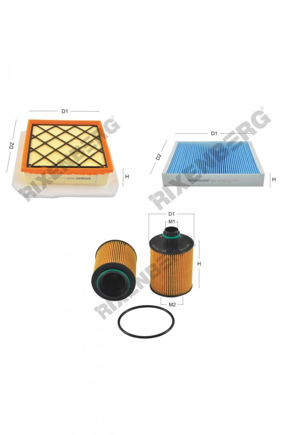 Opel Meriva B 1.3 Cdti 75-95 Hp 10 > Rixenberg Filtre Bakım Seti ürün görseli