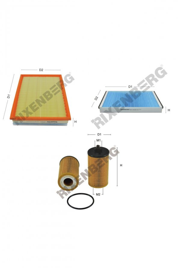 Opel Astra H 1.6 16V Turbo 180 Hp 07 > Rixenberg Filtre Bakım Seti ürün görseli