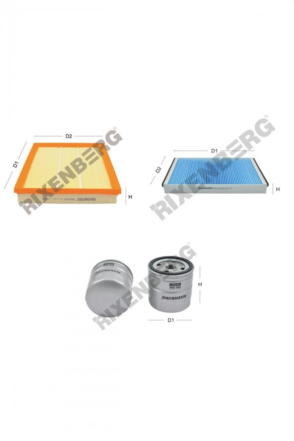 Opel Astra H 2.0 16V 170 Hp 04-07 Rixenberg Filtre Bakım Seti ürün görseli