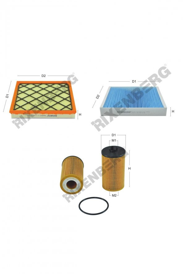 Opel Zafira Tourer / Zafira C 1.6 Cdti 120-136 Hp 13 > Rixenberg Filtre Bakım Seti ürün görseli