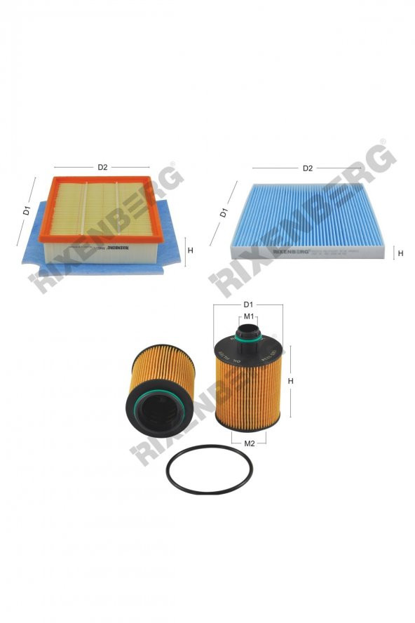 Opel Corsa D 1.3 Cdti 95 Hp 10 > Rixenberg Filtre Bakım Seti ürün görseli 1