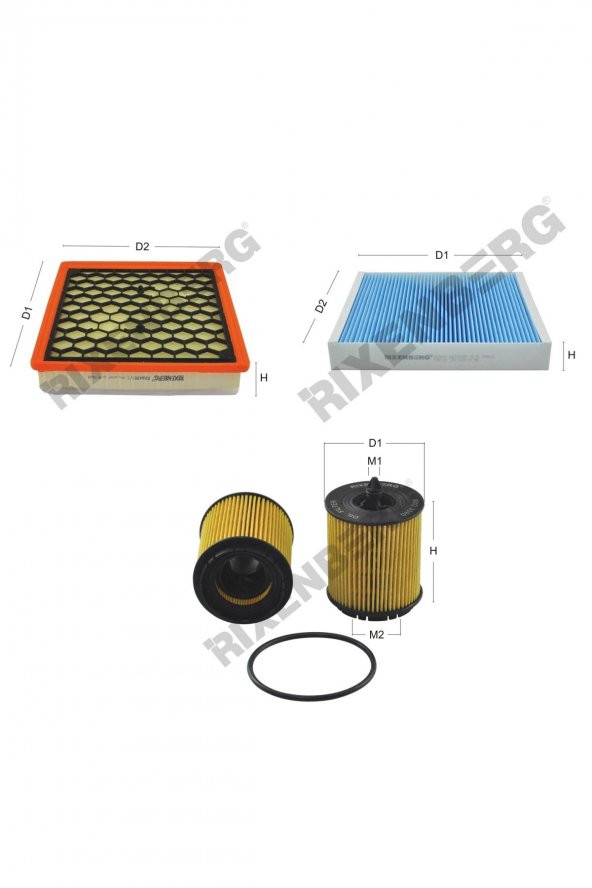 Opel Insignia 2.0 Turbo 220 Hp 08-13 Rixenberg Filtre Bakım Seti ürün görseli