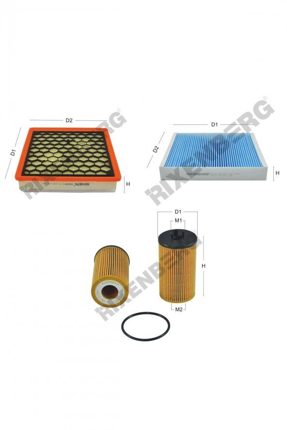 Opel Insignia 1.6 16V Sidi Turbo 170 Hp 13 > Rixenberg Filtre Bakım Seti ürün görseli