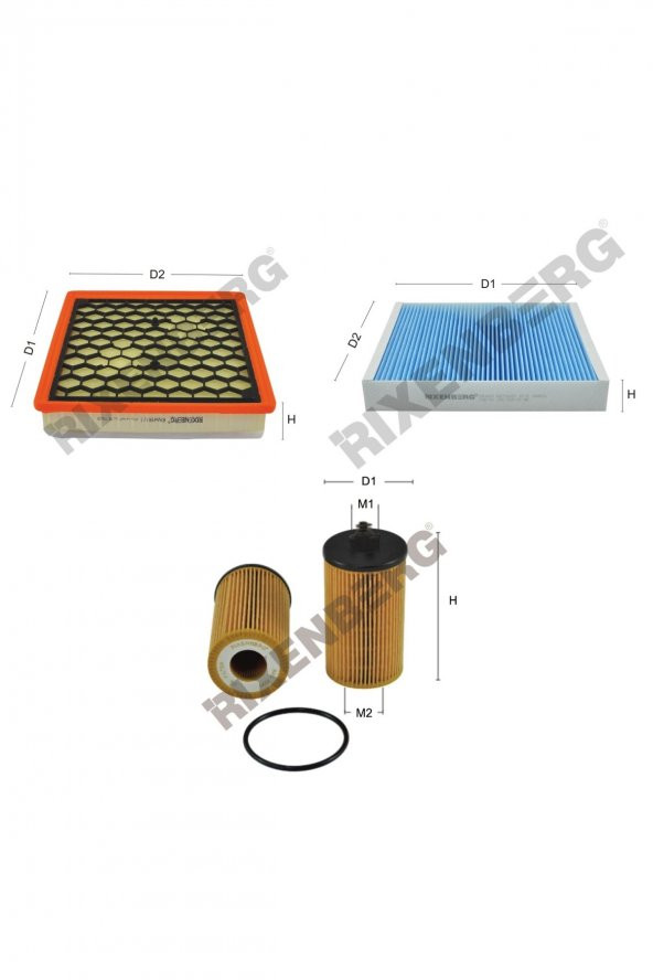 Opel Insignia 1.4 Turbo EcoFlex 140 Hp 11 > Rixenberg Filtre Bakım Seti ürün görseli