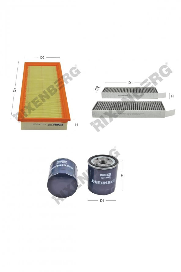 Opel Grandland X 1.2 Turbo (A18) 131 Hp 17 > Rixenberg Filtre Bakım Seti ürün görseli