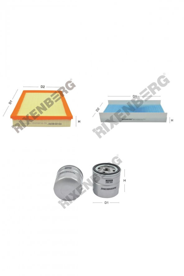 Opel Vectra C 1.8 16V 110-122 Hp 02-06 Rixenberg Filtre Bakım Seti ürün görseli