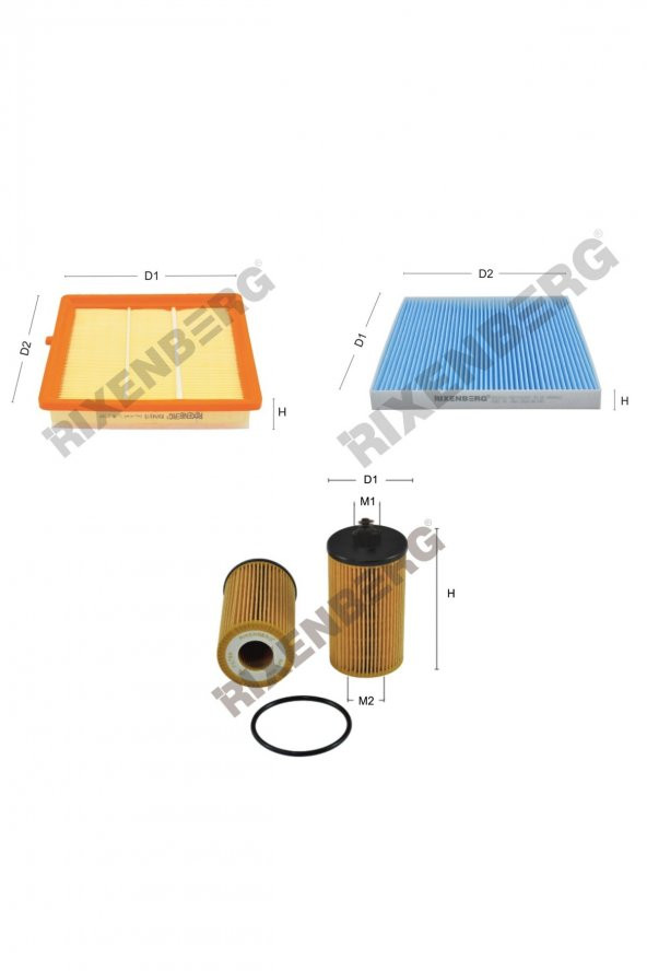 Opel Adam 1.4 S Turbo 150 Hp 15 > Rixenberg Filtre Bakım Seti ürün görseli