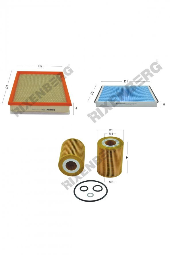 Opel Astra H 1.7 Cdti 80 Hp 04 > Rixenberg Filtre Bakım Seti ürün görseli