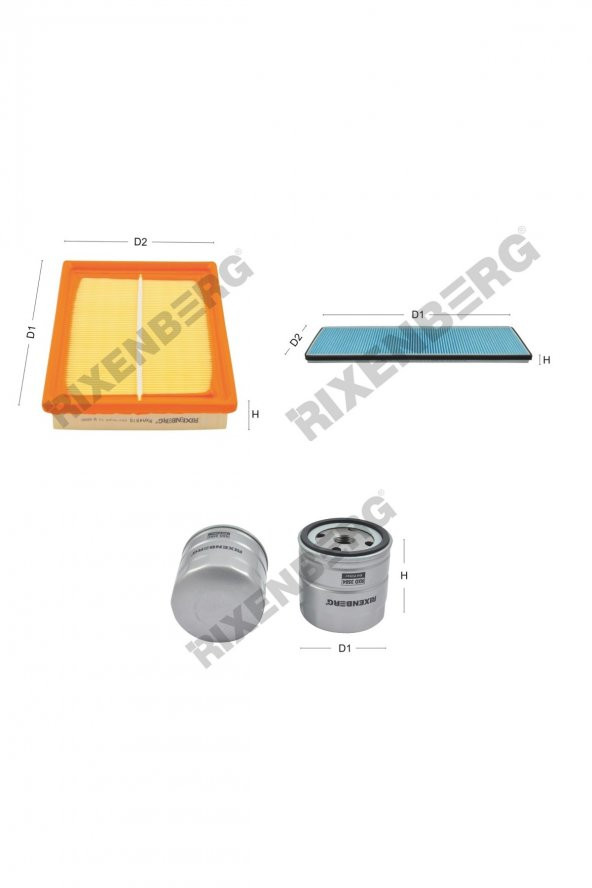 Opel Corsa B 1.4i S 82 Hp 93-00 Rixenberg Filtre Bakım Seti ürün görseli