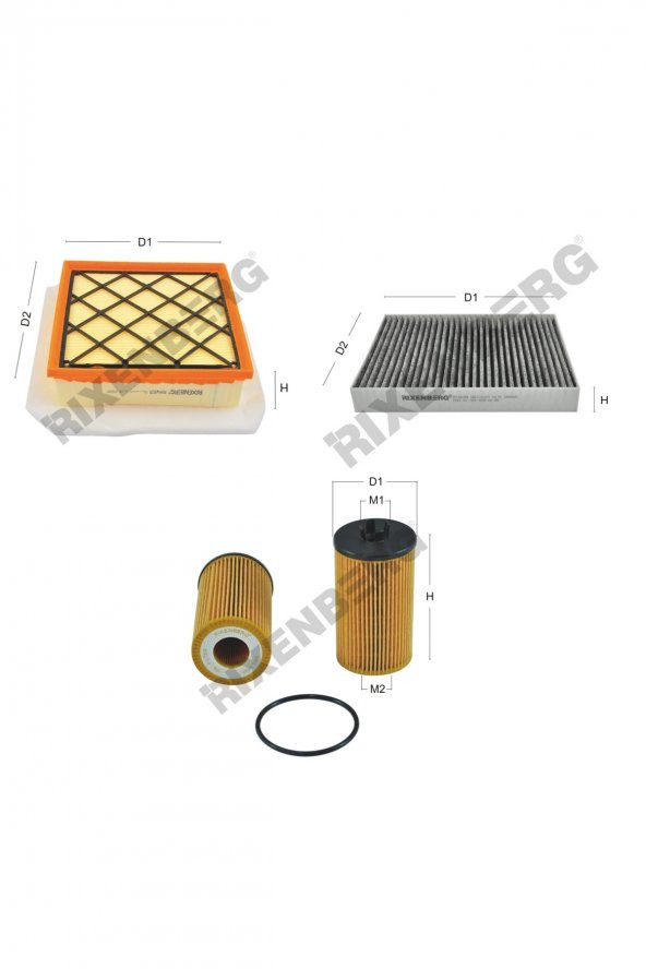 Opel Meriva B 1.6 Cdti 95-110-136 Hp 13 > Rixenberg Filtre Bakım Seti ürün görseli 1