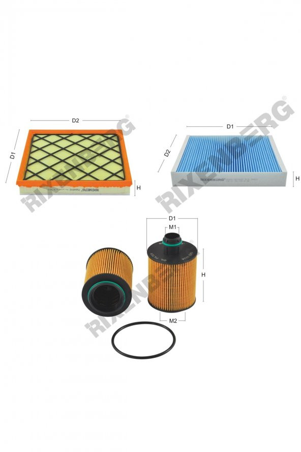 Opel Astra J 1.3 Cdti 95 Hp 09 > Rixenberg Filtre Bakım Seti ürün görseli