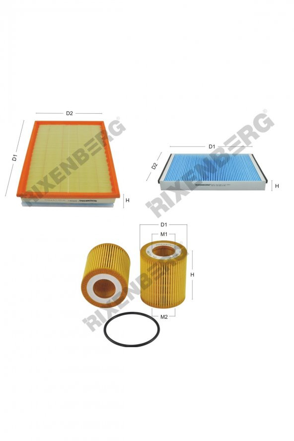 Opel Astra H 1.9 Cdti 100-150 Hp 04 > Rixenberg Filtre Bakım Seti ürün görseli