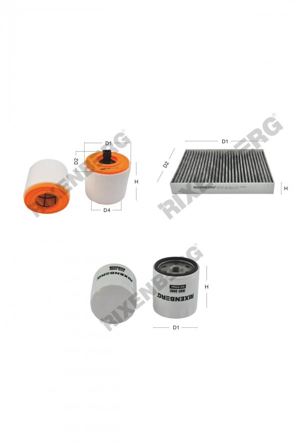 Opel Astra K 1.4 Ecotec Di Turbo 125-150 Hp 15 > Rixenberg Filtre Bakım Seti ürün görseli