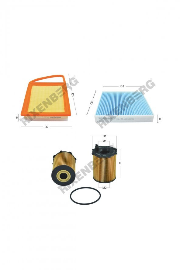 Mitsubishi Asx 1.6 Di-D (Ga7w) 114 Hp 15 > Rixenberg Filtre Bakım Seti ürün görseli 1
