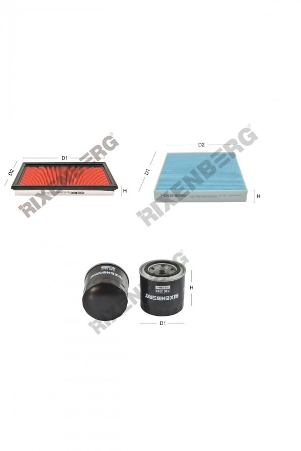 Nissan Almera II 2.0 (N16) 136 Hp 00 > Rixenberg Filtre Bakım Seti ürün görseli