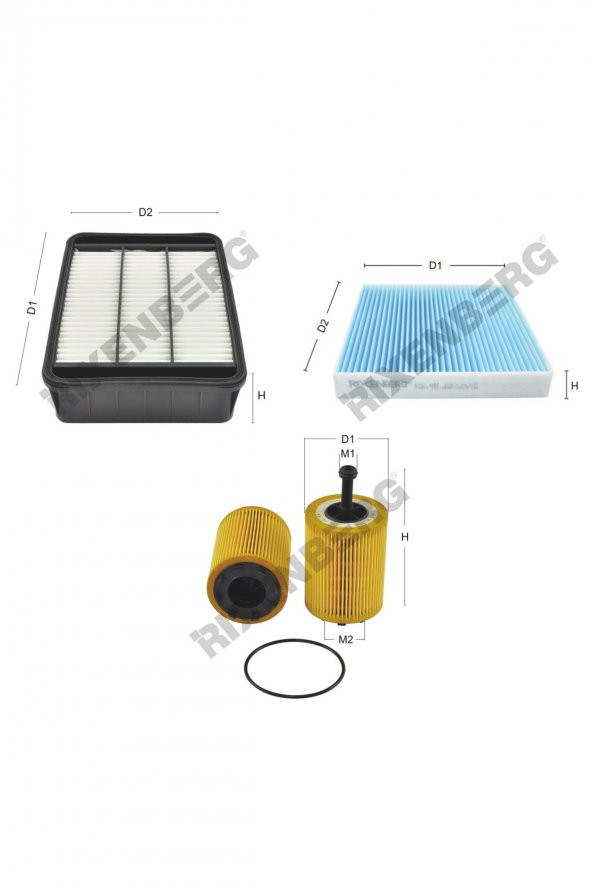 Mitsubishi Outlander II 2.0Di-D 140 Hp 07 > Rixenberg Filtre Bakım Seti ürün görseli