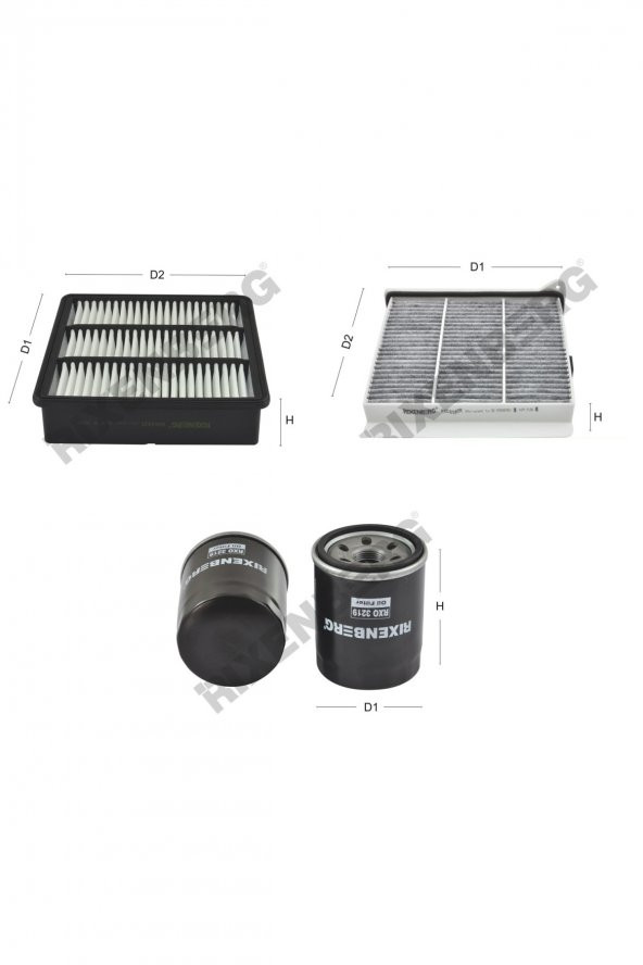 Mitsubishi Lancer VII 1.3/1.6 82-98 Hp 03-08 Rixenberg Filtre Bakım Seti ürün görseli