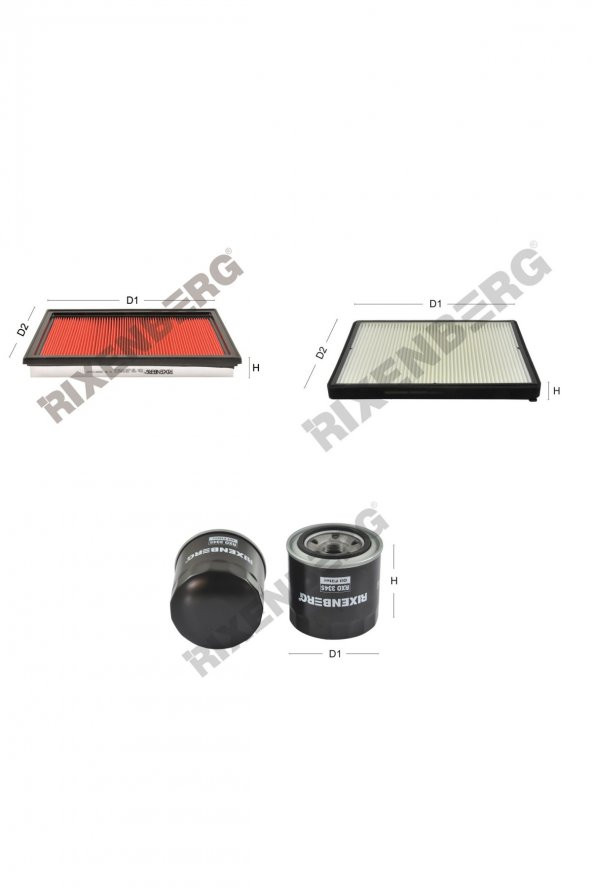 Nissan Primera II 1.8 / 2.0 (P11) 114-140 Hp 96-02 Rixenberg Filtre Bakım Seti ürün görseli