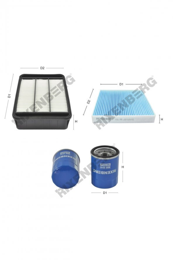 Mitsubishi Lancer VIII 1.5 109 Hp 09 > Rixenberg Filtre Bakım Seti ürün görseli
