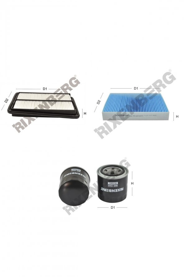 Nissan Qashqai II 1.6 Dig-T (J11E) 163 Hp 14 > Rixenberg Filtre Bakım Seti ürün görseli