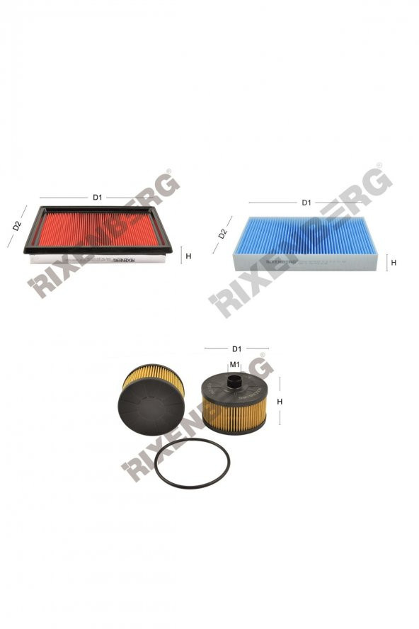 Nissan Juke 1.2 Dig-T 116 Hp 14 > Rixenberg Filtre Bakım Seti ürün görseli