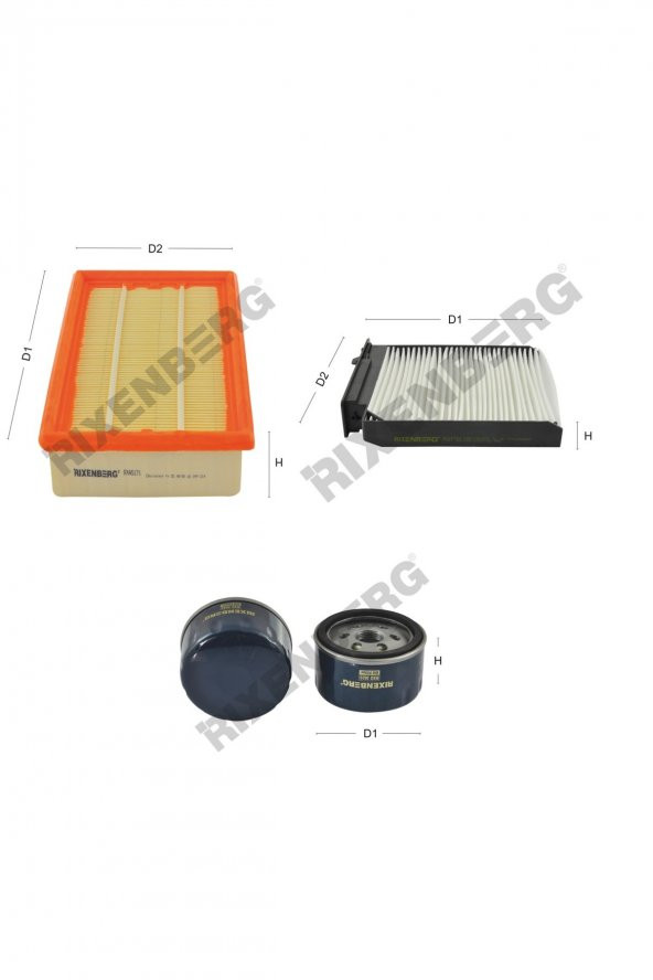 Nissan Micra III 1.5 Dci (K12) 65-82 Hp 03 > Rixenberg Filtre Bakım Seti ürün görseli