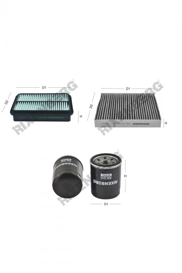 Mitsubishi Lancer VIII 1.8 Di-D 116-150 Hp 10 > Rixenberg Filtre Bakım Seti ürün görseli