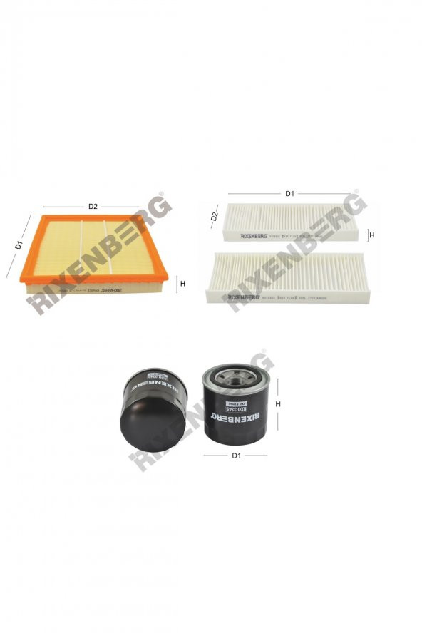 Nissan Navara 4.0 4WD  (Clad40/Clnd40) 269 Hp 05 > Rixenberg Filtre Bakım Seti ürün görseli