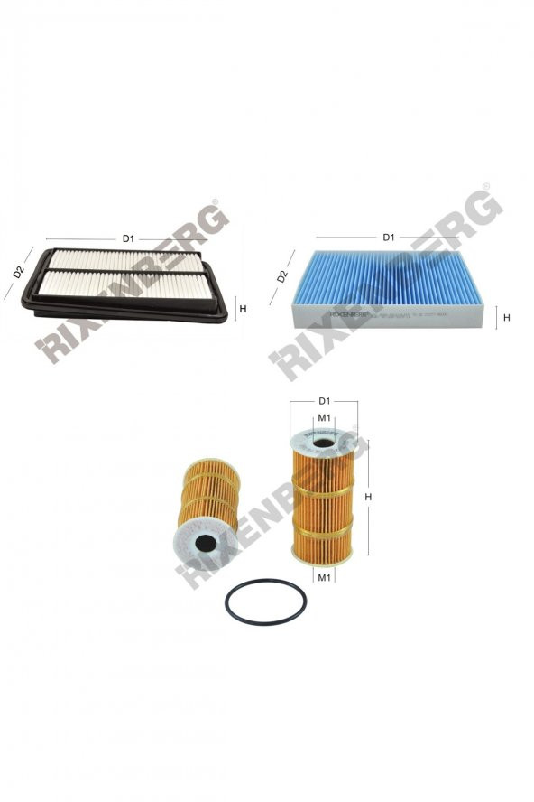 Nissan Qashqai II 1.6 Dci (J11E) 130 Hp 14 > Rixenberg Filtre Bakım Seti ürün görseli