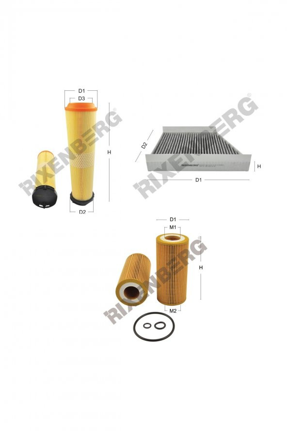Mercedes E 320 Cdi (W/S211) 204 Hp 02-05 Rixenberg Filtre Bakım Seti ürün görseli