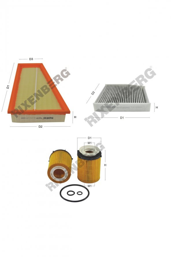 Mercedes A-Klasse A220 (W176) 184 Hp 14 > Rixenberg Filtre Bakım Seti ürün görseli