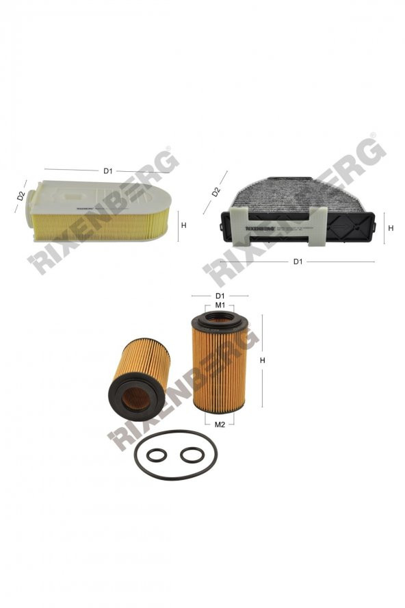 Mercedes E 250 Cdi Be/Bluetec (212-Euro 5) 204 Hp 09 > Rixenberg Filtre Bakım Seti ürün görseli