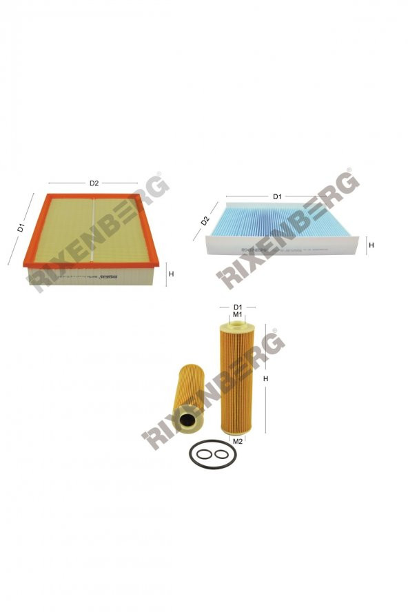 Mercedes Sprinter II 216 (906) 156 Hp 08 > Rixenberg Filtre Seti ürün görseli