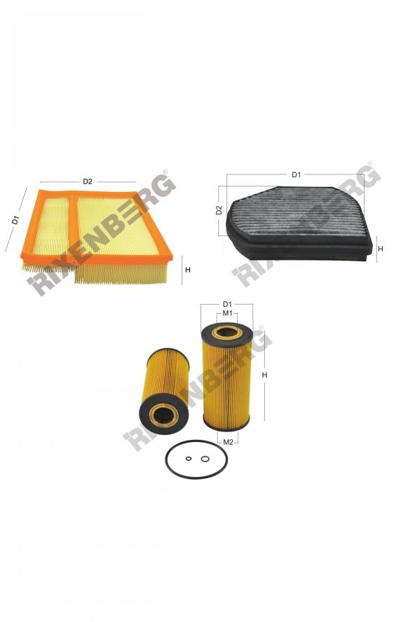 Mercedes C-Klasse C250 d (W202) 113 Hp 93-97 Rixenberg Filtre Seti ürün görseli