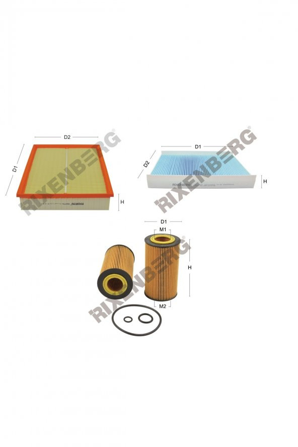 Mercedes Sprinter II 215 Cdi (906) 150 Hp 06-09 Rixenberg Filtre Seti ürün görseli 1