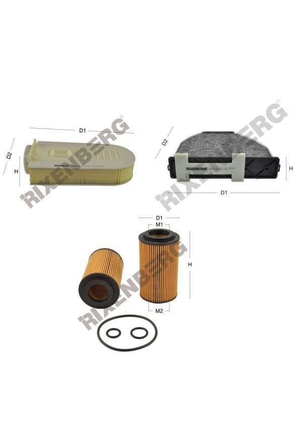 Mercedes Cls 220/250 Cdi BlueTec (218) 170-204 Hp 11 > Rixenberg Filtre Bakım Seti ürün görseli