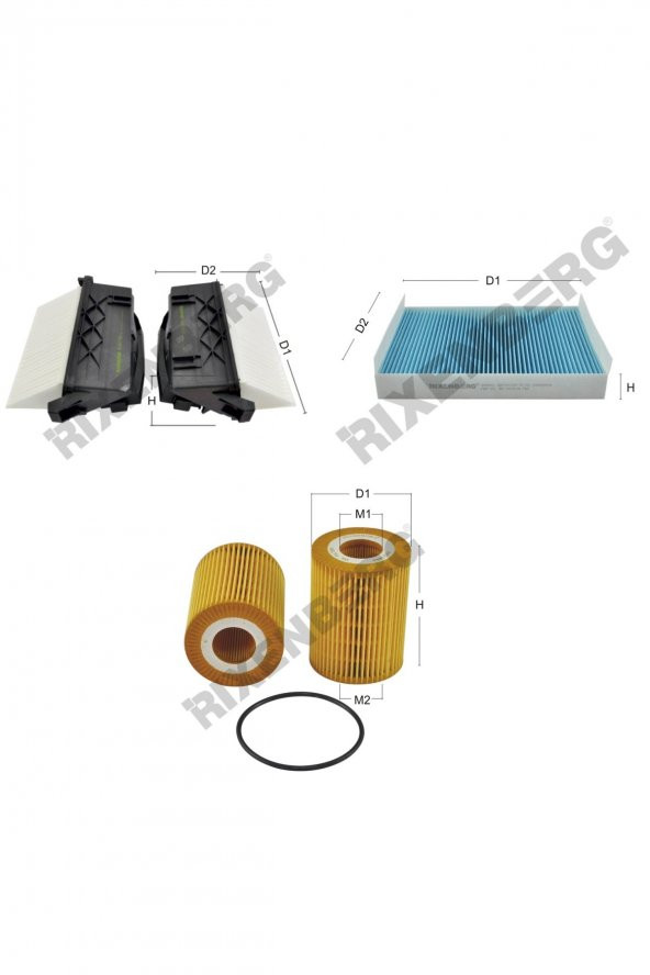 Mercedes Ml 350 CdiBlueTec (166.024) 258 Hp 11 > Rixenberg Filtre Bakım Seti ürün görseli 1