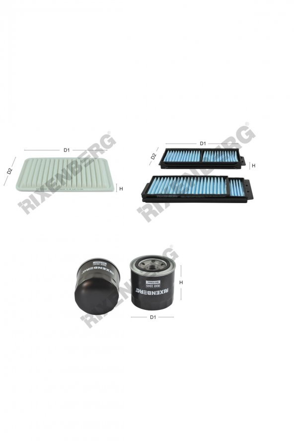 Mazda 3 (Bk) 1.4  80-85 Hp 03-09 Rixenberg Filtre Bakım Seti ürün görseli