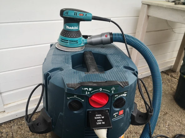 Byr Bosch GAS 35'ten Makita eksantrik zımpara makinesi BO5031'e adaptör T4416208 3D