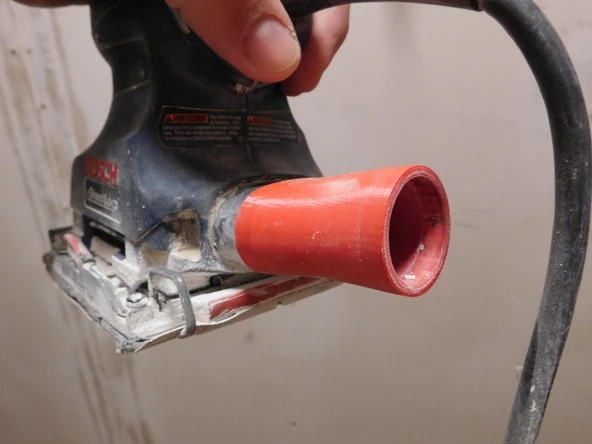 Byr Bosch 1297D çeyrek sayfa zımpara makinesinden 1-1/4" vakum hortumu adaptörüne T3269045 3D - 2