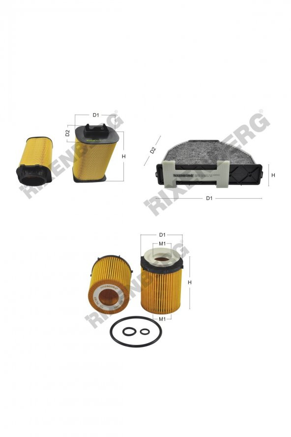 Mercedes E 200 (212) 184 Hp 13 > Rixenberg Filtre Bakım Seti ürün görseli