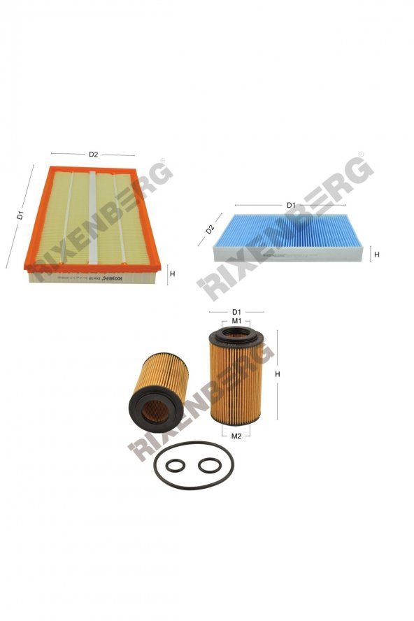 Mercedes Vito II 116 Cdi (639) 163 Hp 10 > Rixenberg Filtre Bakım Seti ürün görseli