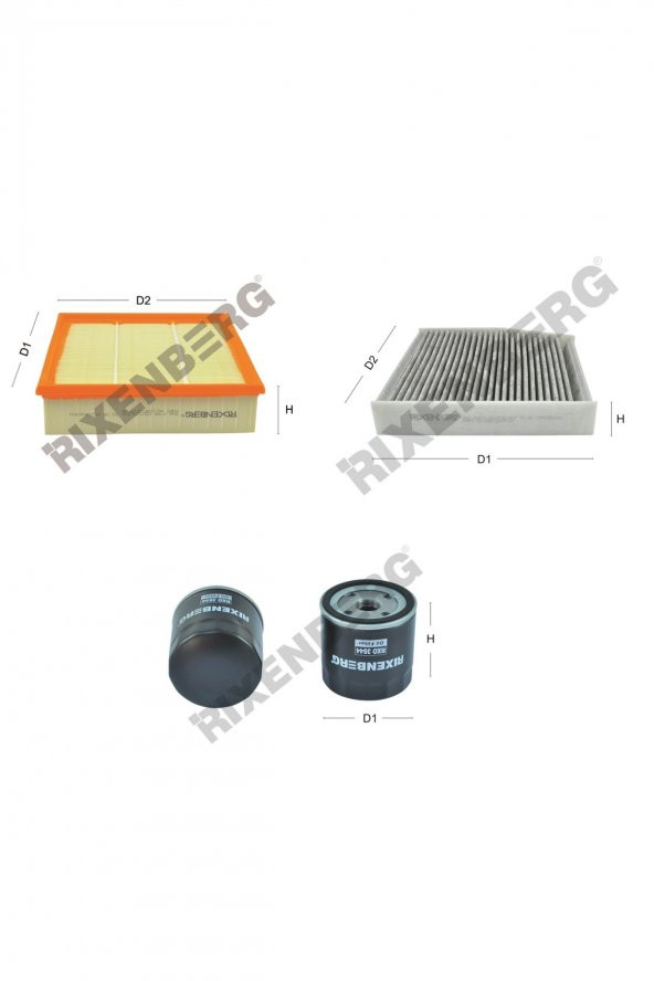Mercedes B 180 Cdi 1.5 BlueEff (W246+W242) 109 Hp 13 > Rixenberg Filtre Bakım Seti ürün görseli