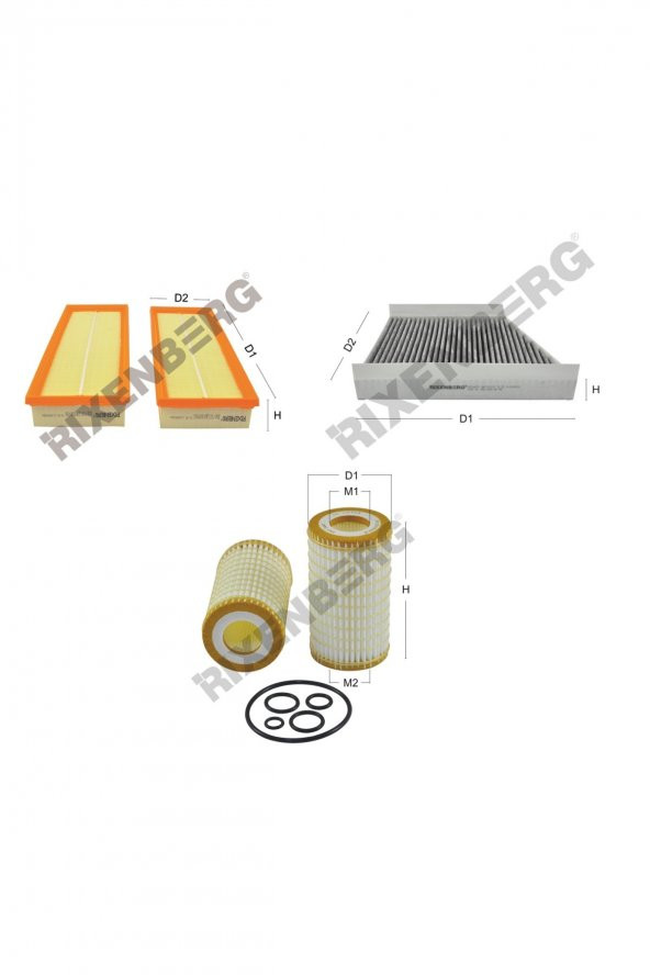 Mercedes Cls 350 (C219.356) 272 Hp 04-10 Rixenberg Filtre Bakım Seti ürün görseli