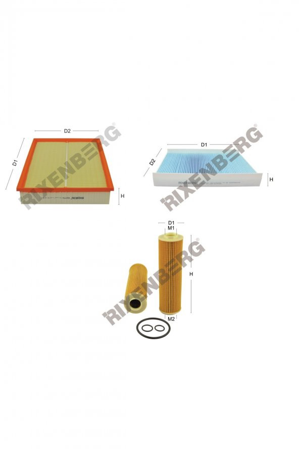 Mercedes Sprinter II 516.516 Lgt/Ngt (906) 156 Hp 08 > Rixenberg Filtre Bakım Seti ürün görseli